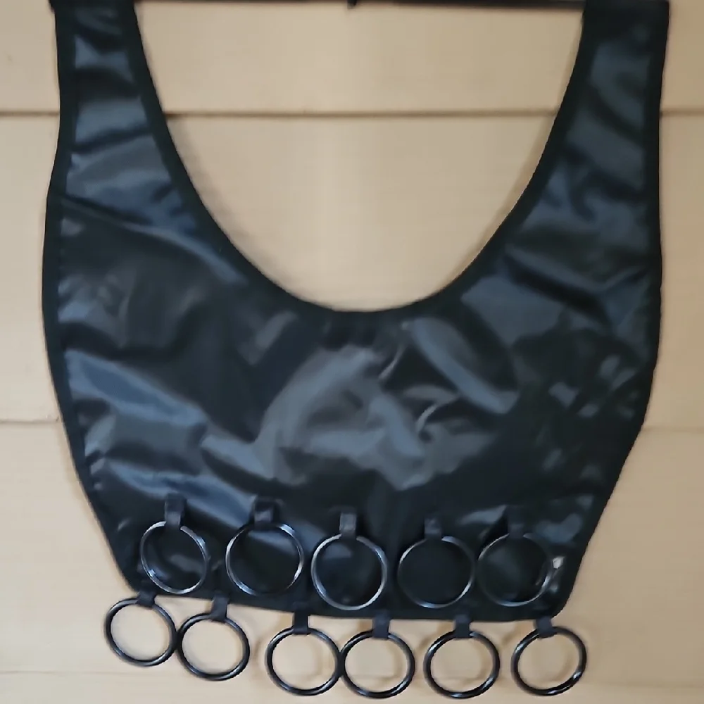 VINTAGE RARE NEW NEVER USED BLACK UMBRA BOHO DRESS SCARF ORGANIZER 16 RINGS